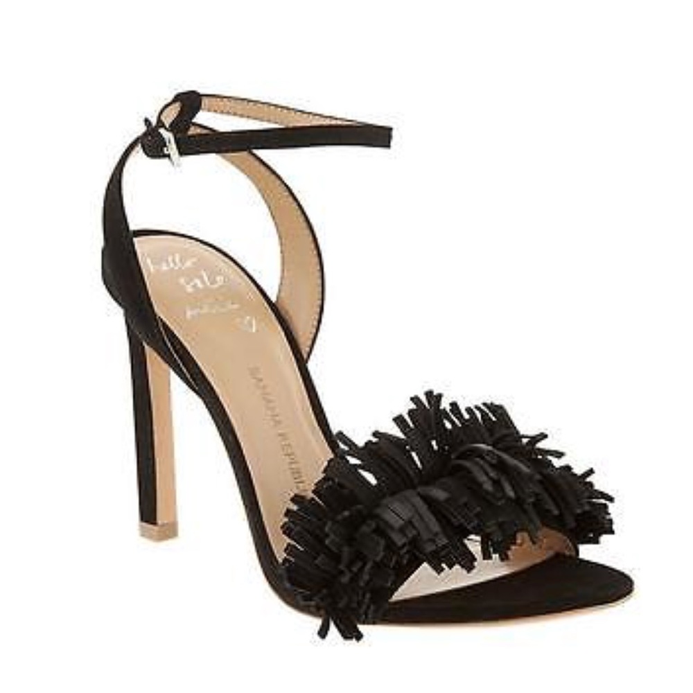 Banana Republic tassel heel sandals